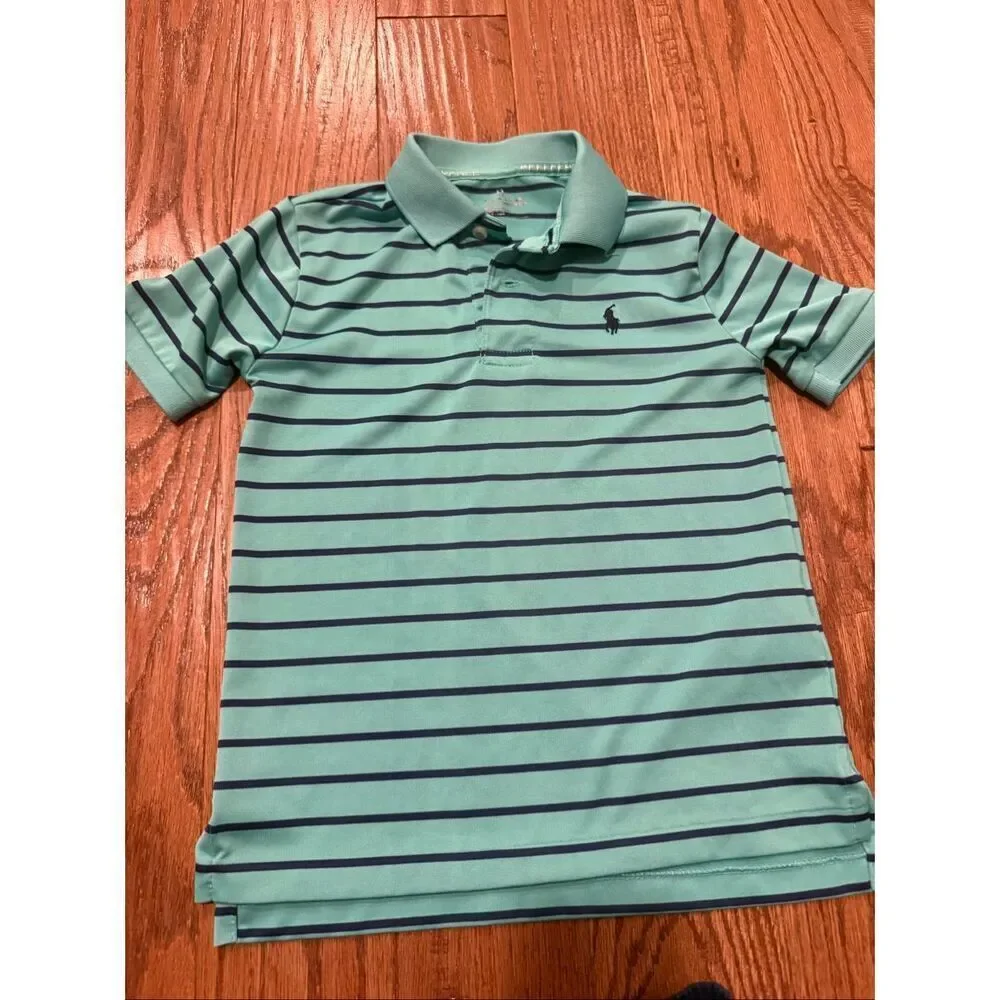 Boys Polo and jogger pant outfit bundle size 6